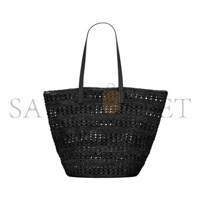YSL PANIER LARGE BAG IN RAFFIA 761451GAAAC2080 (55*31*28cm)