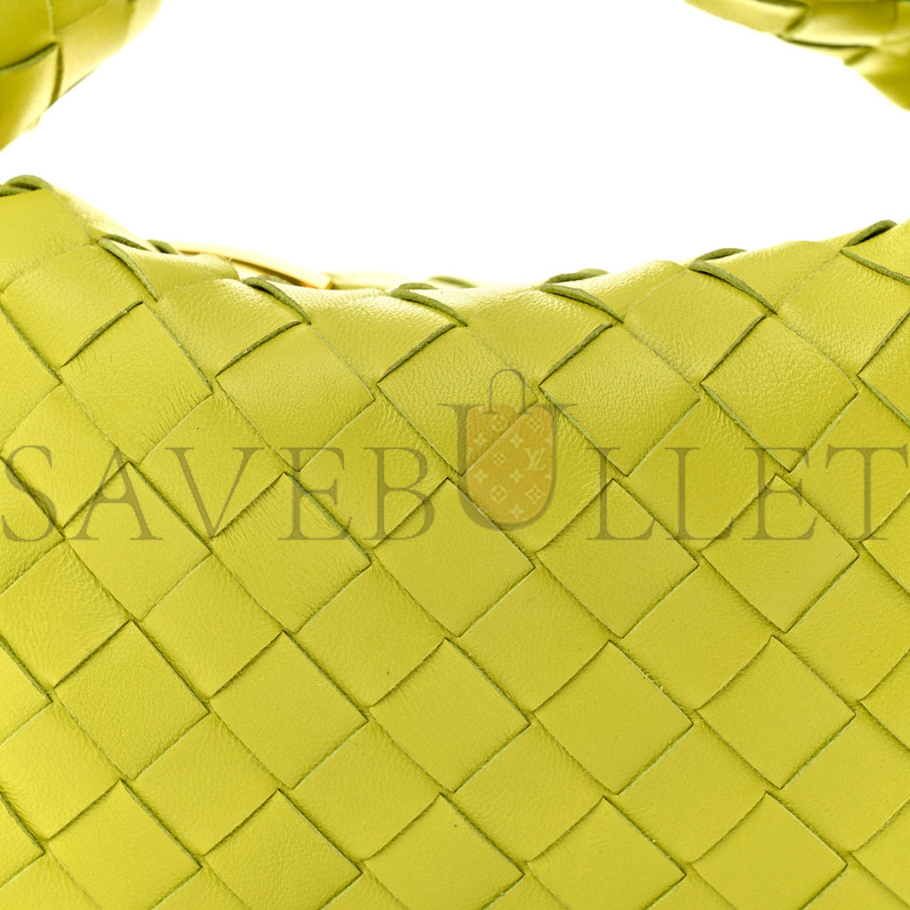 BOTTEGA VENETA NAPPA INTRECCIATO MINI JODIE KIWI (27*14*8cm)