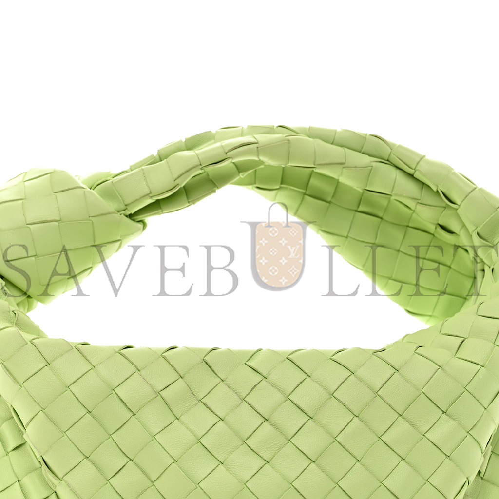 BOTTEGA VENETA NAPPA INTRECCIATO TEEN JODIE HOBO PISTACHIO  (34*21*9cm)