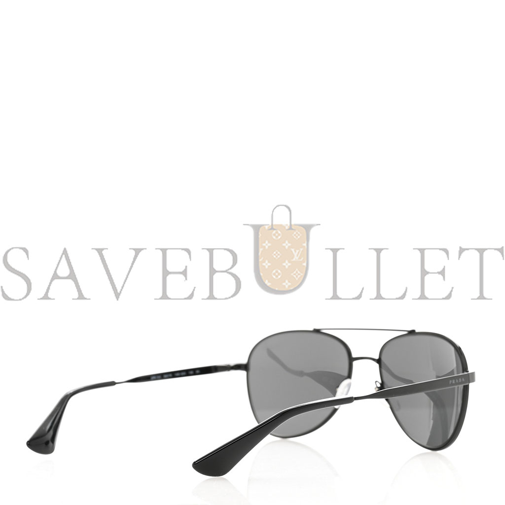 PRADA AVIATOR SUNGLASSES SPR 70V BLACK