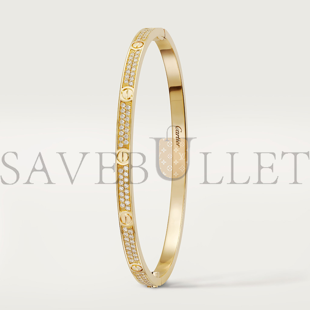 CARTIER  LOVE BRACELET, SMALL MODEL, PAVED N6710617