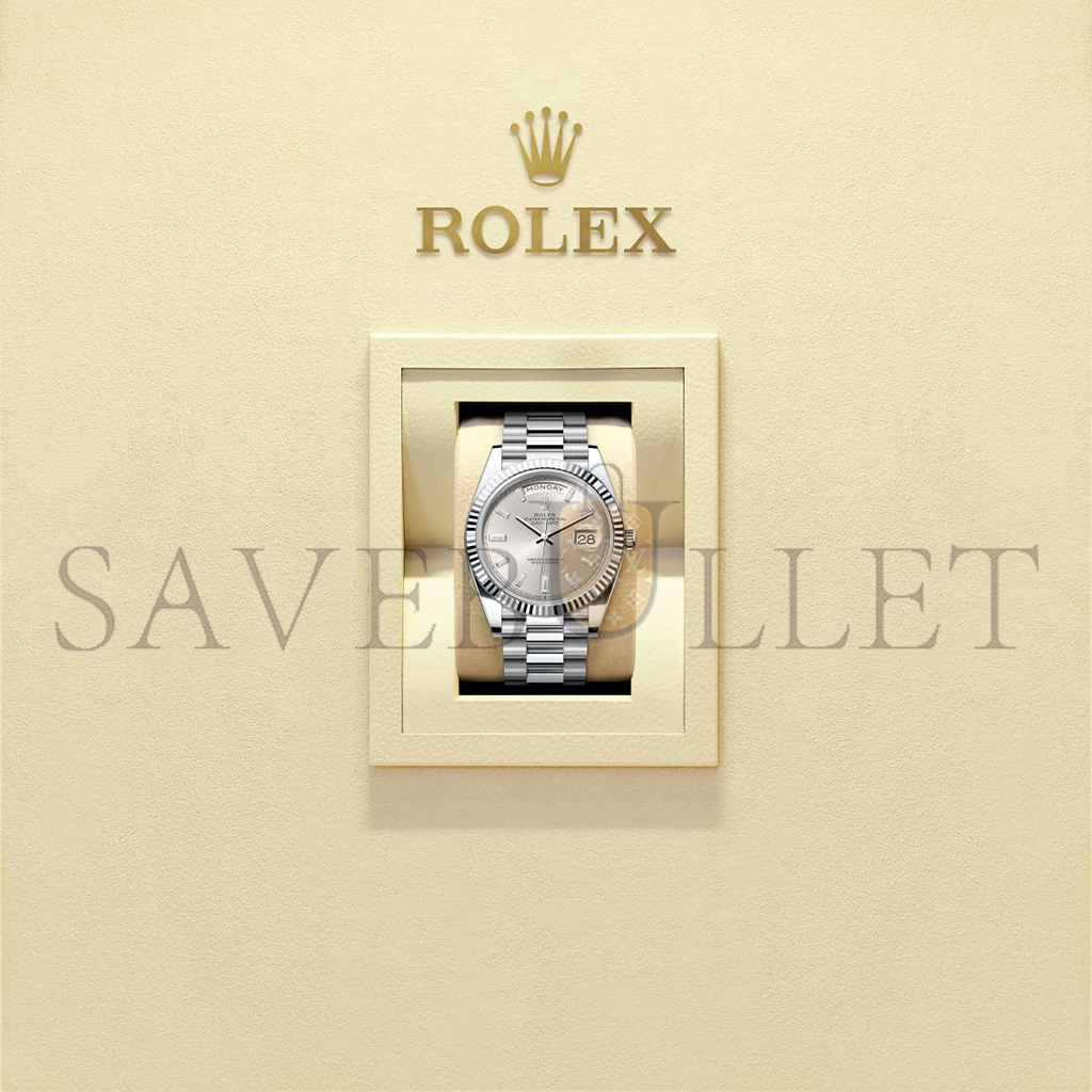 ROLEX DAY-DATE 40 OYSTER, 40 MM, PLATINUM WATCH 228236-0002 ROLEX DAY-DATE 40 OYSTER, 40 MM, PLATINUM WATCH 228236-0002