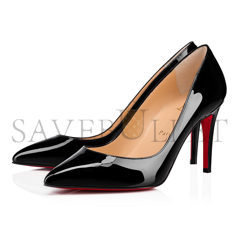 CHRISTIAN LOUBOUTIN PIGALLE 85 MM PUMPS-PATENT CALF LEATHER-BLACK-WOMEN 1100382BK01