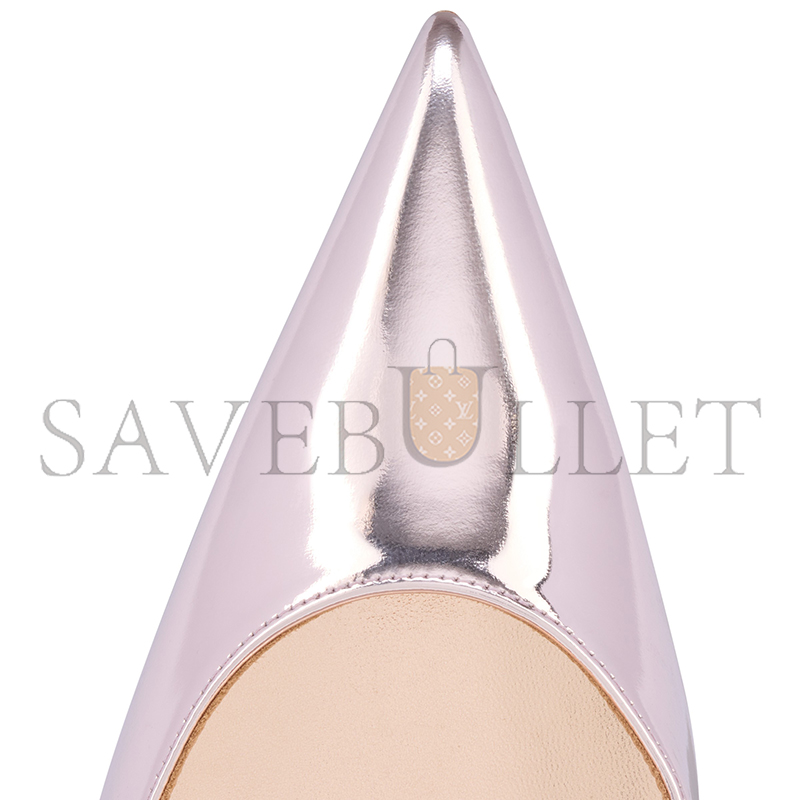 CHRISTIAN LOUBOUTIN MISS Z 100 MM PUMPS-LAMINATED CALF LEATHER-VINTAGE ROSE-WOMEN 12506509002