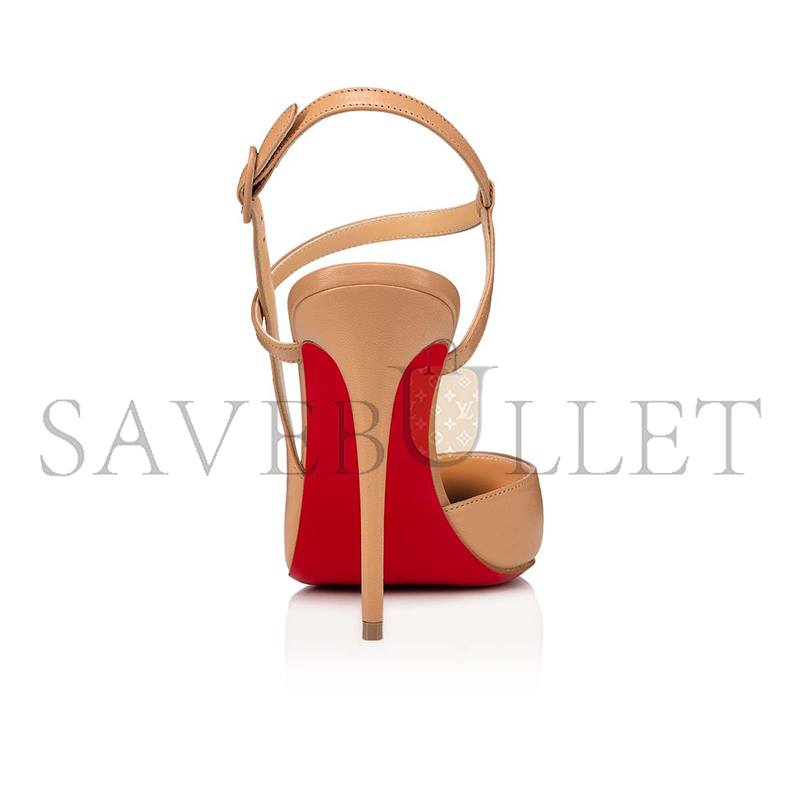 CHRISTIAN LOUBOUTIN JENLOVE 100 MM STRAPPY PUMPS-KID LEATHER-BLUSH-WOMEN 3210590PK1A