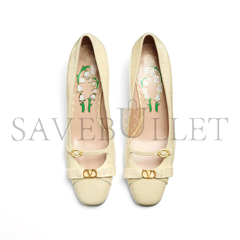 VALENTINO BOWOW DÉCOLLETÉIN PRINTED CALFSKIN 45MM 6W2S0LD2HUR_REN