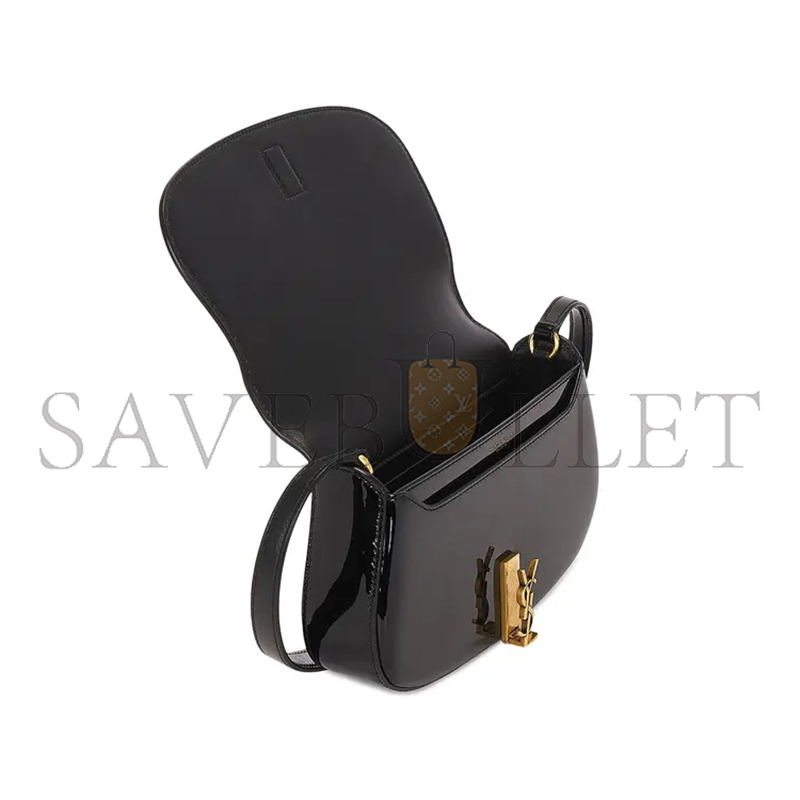 YSL MINI VOLTAIRE IN PATENT LEATHER 779642465983615 (21*11*4.5cm)
