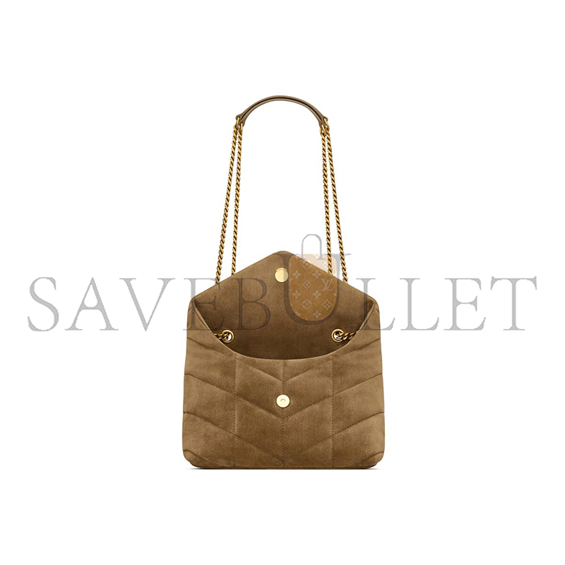 YSL TOY PUFFER IN SUEDE 7593371U8073194 (22.5*16*8cm)