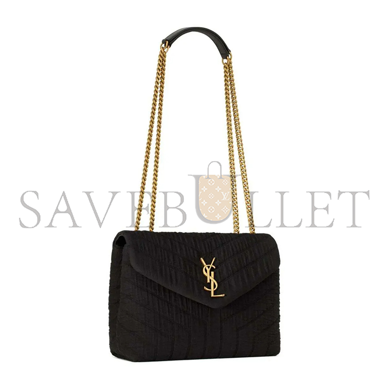 YSL LOULOU SMALL IN QUILTED COTTON 494699FABQ91000 (23*17*9cm)