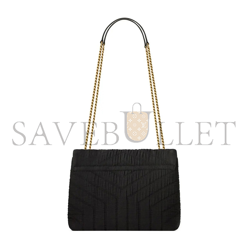YSL LOULOU SMALL IN QUILTED COTTON 494699FABQ91000 (23*17*9cm)