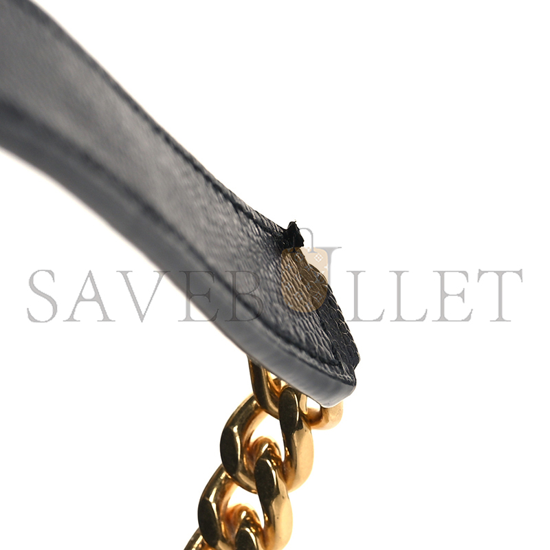 YSL ENVELOPE LARGE IN QUILTED GRAIN DE POUDRE EMBOSSED LEATHER 600166BOW911000 (31*22*7.5cm)