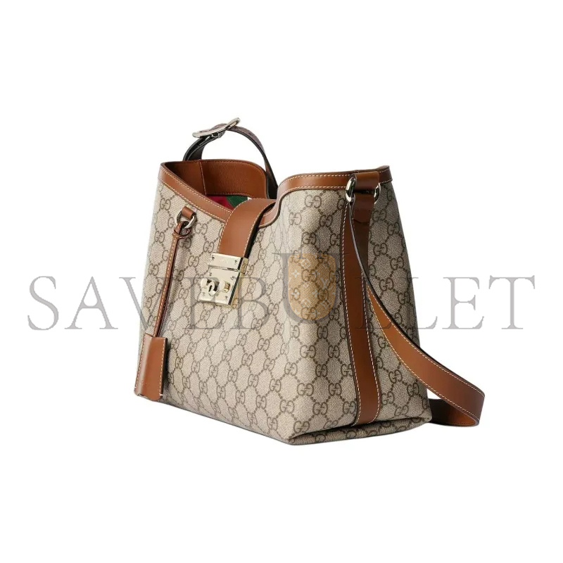 GUCCI PADLOCK FABRIC MEDIUM SHOULDER BAG ‎839021FAD6L9758 (29*23.5*15.5cm)