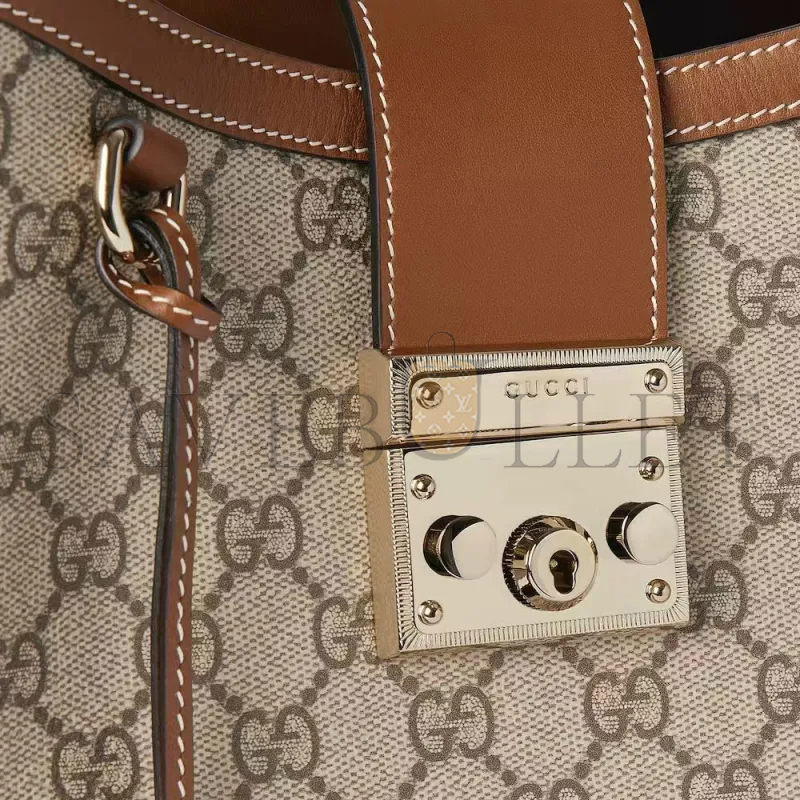 GUCCI PADLOCK FABRIC MEDIUM SHOULDER BAG ‎839021FAD6L9758 (29*23.5*15.5cm)