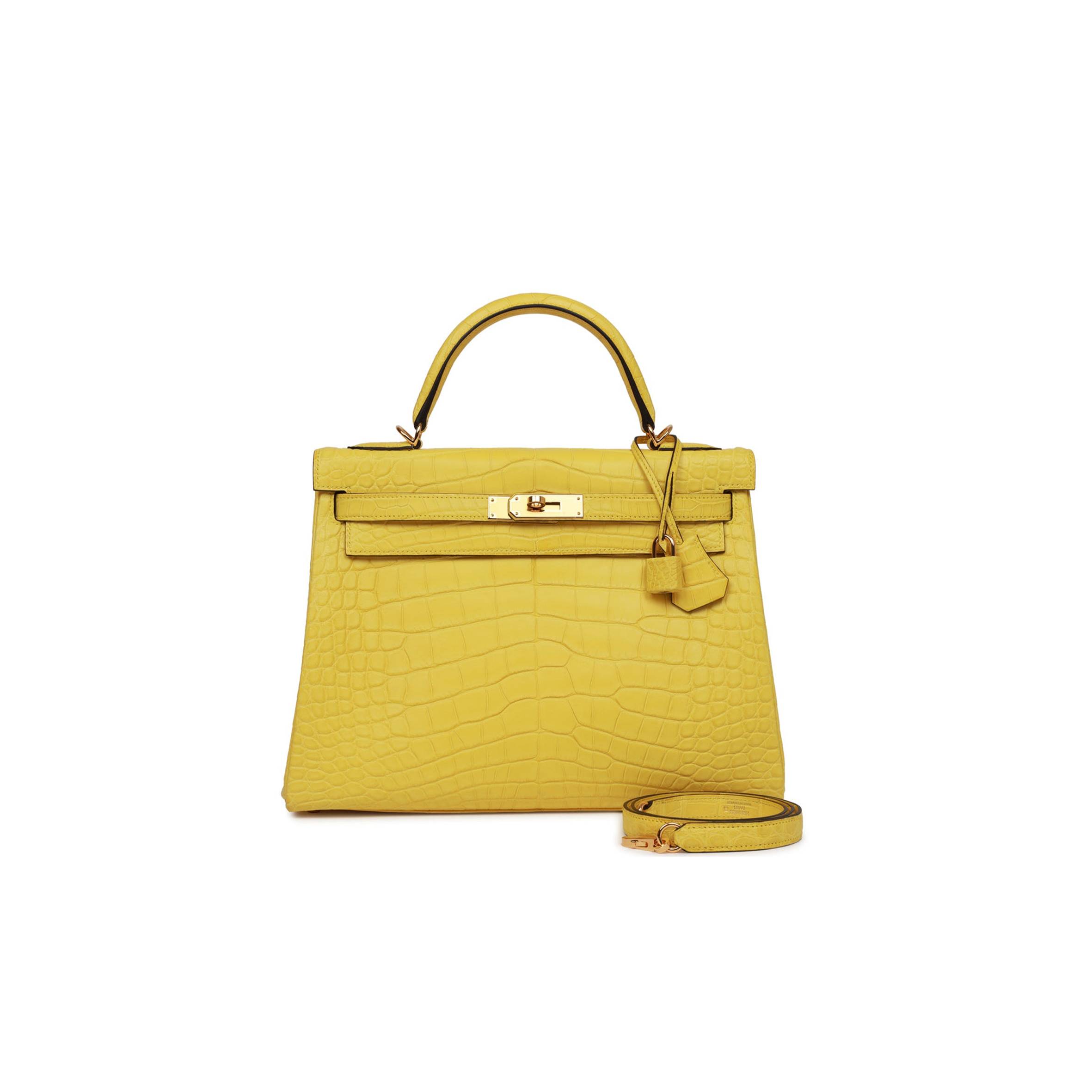 HERMES SPECIAL ORDER (HSS) KELLY RETOURNE 32 MIMOSA MATTE ALLIGATOR GOLD HARDWARE (32.*23*10.5cm) HERMES SPECIAL ORDER (HSS) KELLY RETOURNE 32 MIMOSA MATTE ALLIGATOR GOLD HARDWARE (32.*23*10.5cm)