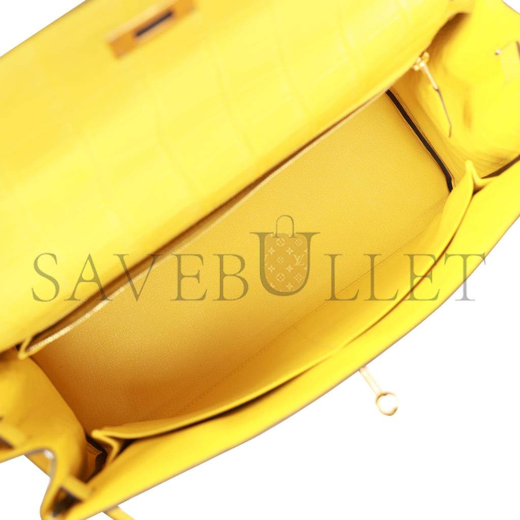 HERMES SPECIAL ORDER (HSS) KELLY RETOURNE 32 MIMOSA MATTE ALLIGATOR GOLD HARDWARE (32.*23*10.5cm) HERMES SPECIAL ORDER (HSS) KELLY RETOURNE 32 MIMOSA MATTE ALLIGATOR GOLD HARDWARE (32.*23*10.5cm)