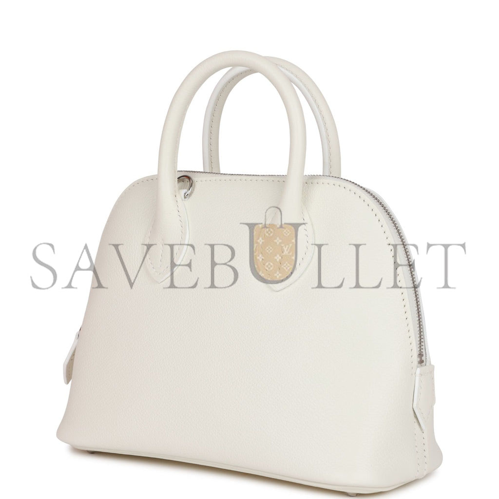 HERMES 1923 BOLIDE 25 WHITE EVERCOLOR VERSO PALLADIUM HARDWARE (25*20*10cm)