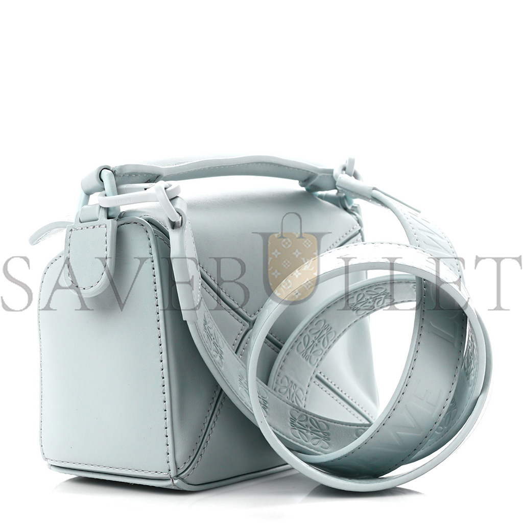 LOEWE CALFSKIN SMALL PUZZLE BAG AQUA (18*12.5*8cm)