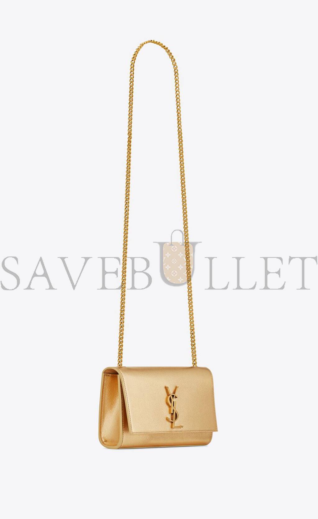 YSL SMALL KATE CHAIN BAG IN METALLIZED LEATHER 469390AAAKT8030 (20*12.5*5cm)