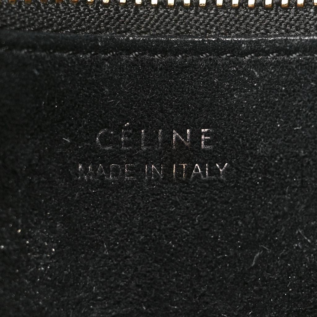 CELINE BULLHIDE CALFSKIN SMALL RING BAG BLACK (34*25*20cm)