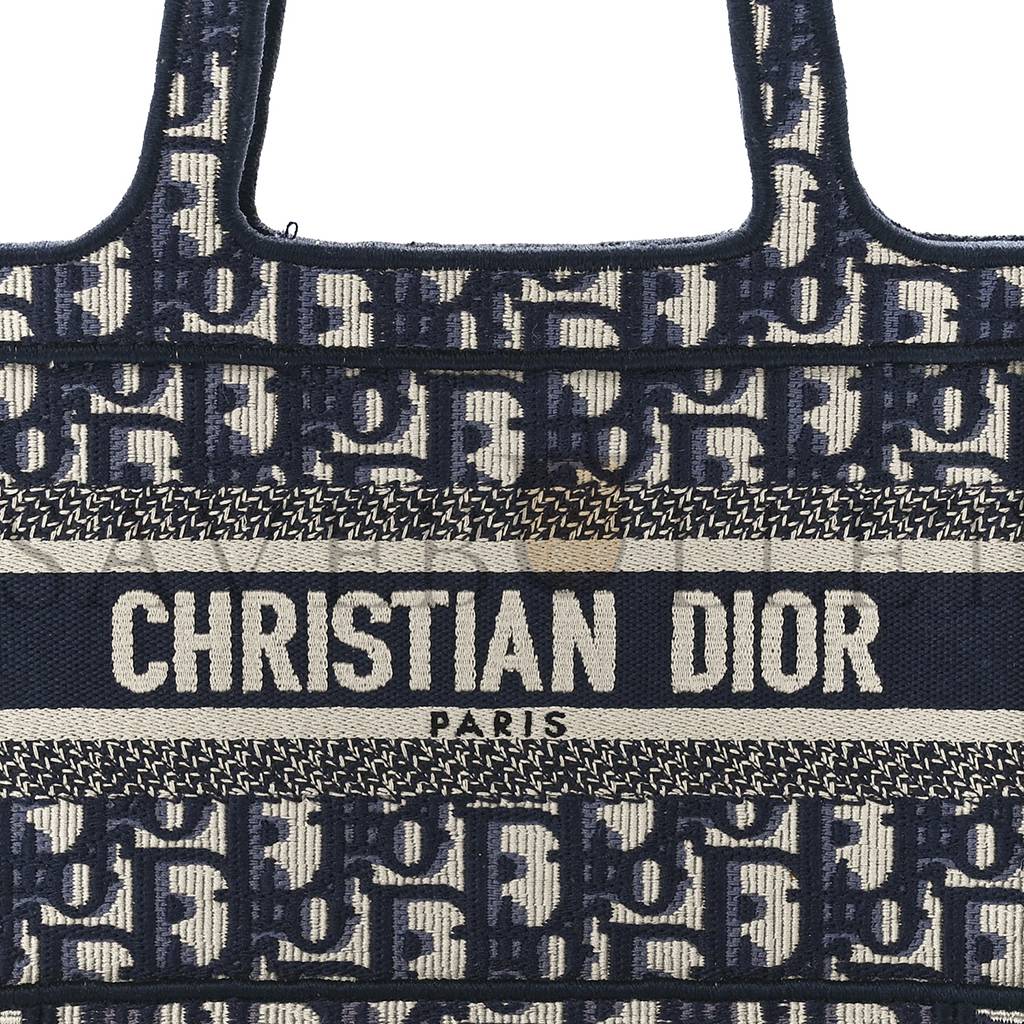 DIOR OBLIQUE MINI BOOK TOTE BLUE MULTICOLOR (23*15*6.4cm)